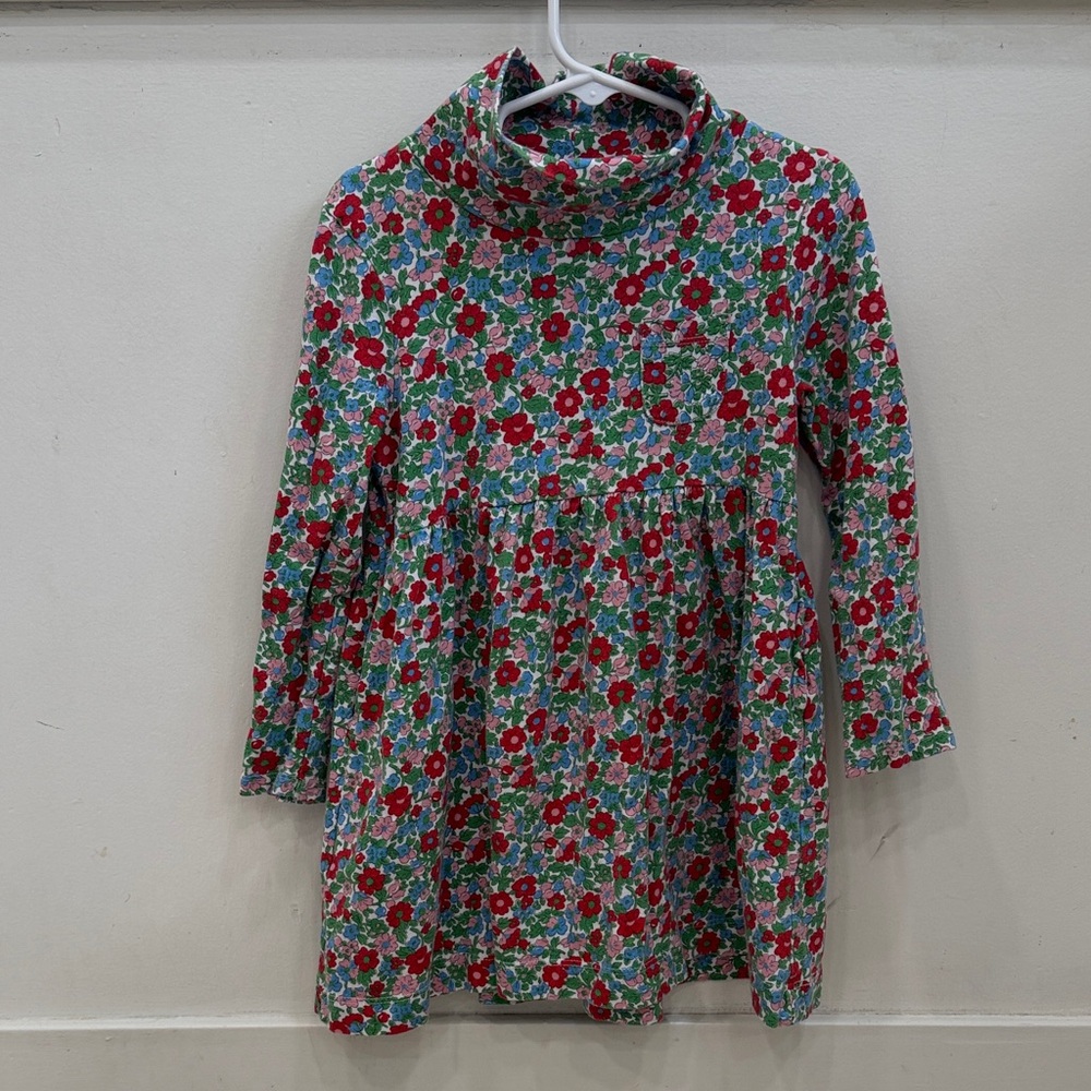 Boden Pink and Green Floral Dress